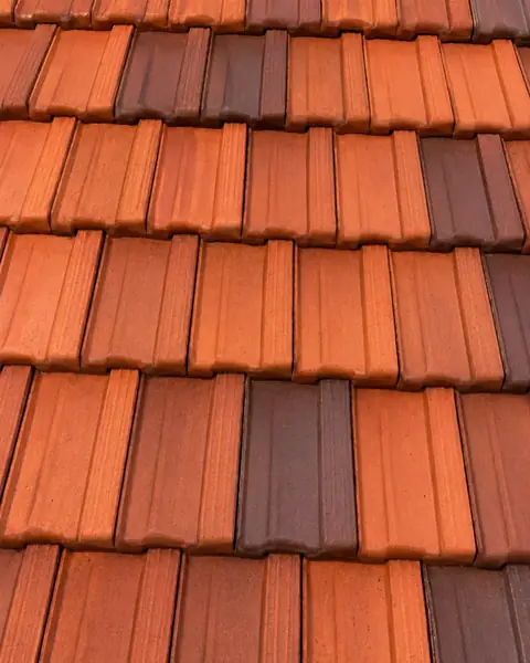 Roof after cleaning — clear tile surface