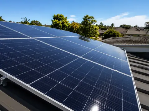 Solar panels after cleaning